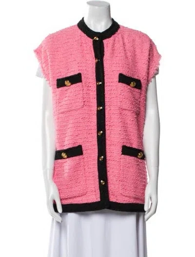 Pre-owned Gucci 2018 Tweed Pattern Vest W/ Tags In Multi