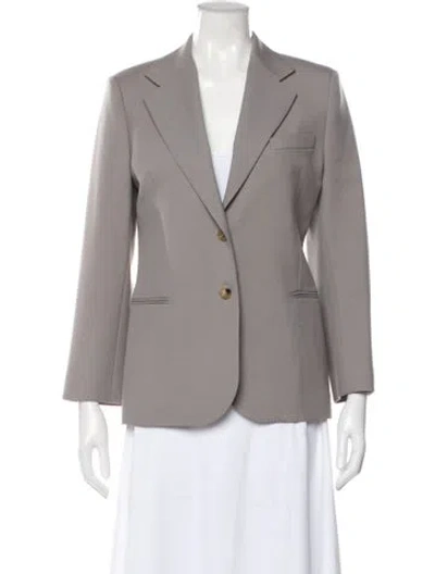 Pre-owned Gucci 2018 Wool Blazer In Gray