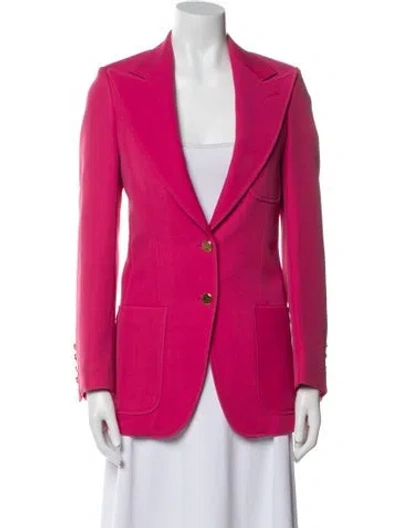 Pre-owned Gucci 2018 Wool Blazer In Pink