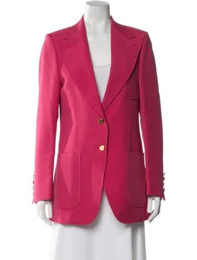 Pre-owned Gucci 2018 Wool Blazer In Pink