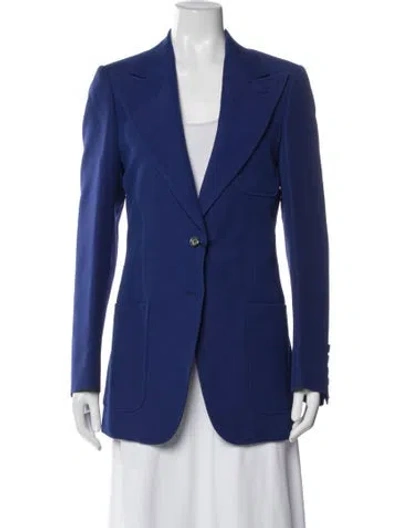 Pre-owned Gucci 2018 Wool Blazer W/ Tags In Blue