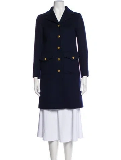 Pre-owned Gucci 2018 Wool Coat In Blue