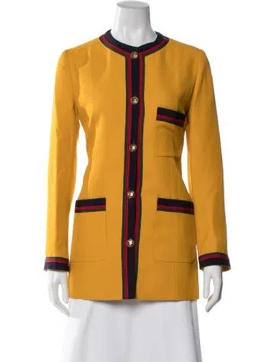 Pre-owned Gucci 2018 Wool Jacket In Yellow