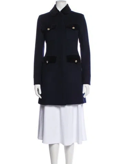 Pre-owned Gucci 2018 Wool Peacoat In Blue