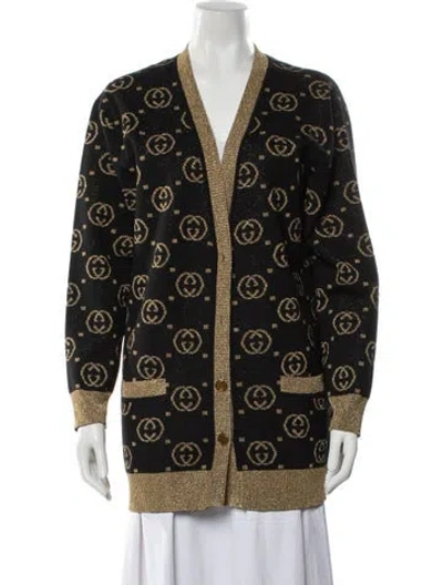 Pre-owned Gucci 2018 Wool Sweater In Black/metallic