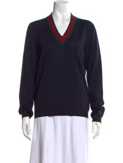 Pre-owned Gucci 2018 Wool Sweater In Blue