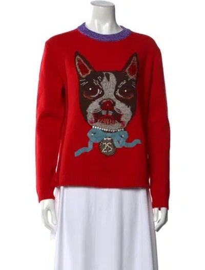 Pre-owned Gucci 2018 Wool Sweater In Red