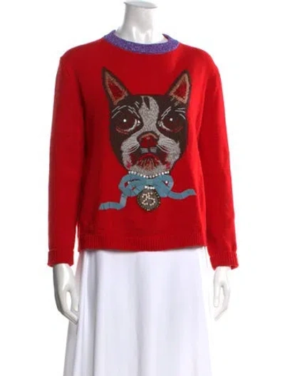 Pre-owned Gucci 2018 Wool Sweater In Red