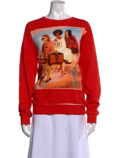 Pre-owned Gucci 2018 X Ignasi Monreal Hallucinations Collection Sweater In Red