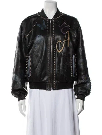 Pre-owned Gucci 2018 Xghost Bomber Jacket In Black