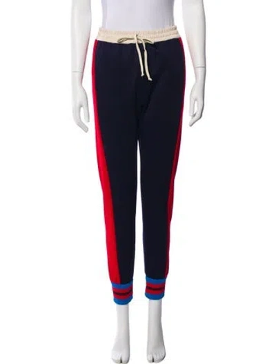 Pre-owned Gucci 2019 Colorblock Pattern Sweatpants In Blue