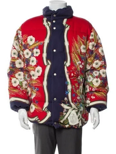 Pre-owned Gucci 2019 Floral Print Parka In Multi