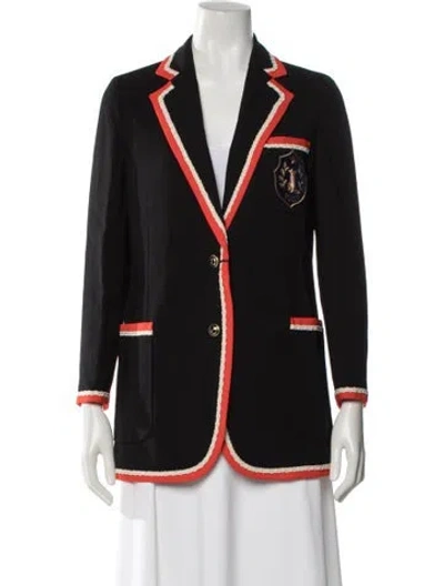 Pre-owned Gucci 2019 Fox Crest Blazer W/ Tags In Black