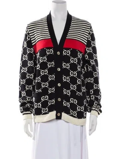 Pre-owned Gucci 2019 Gg Logo Cardigan In Multi