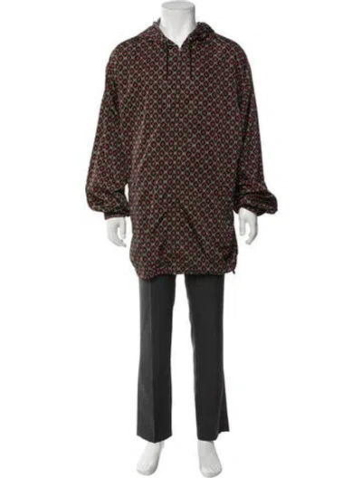 Pre-owned Gucci 2019 Gg Logo Poncho In Black