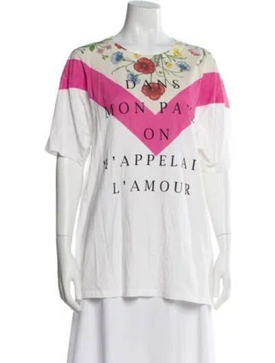Pre-owned Gucci 2019 Graphic Print T-shirt In Pink