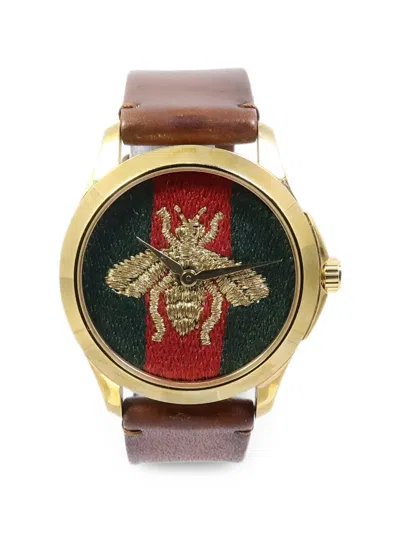 Pre-owned Gucci 2019 G-timeless 38mm Watch In Green