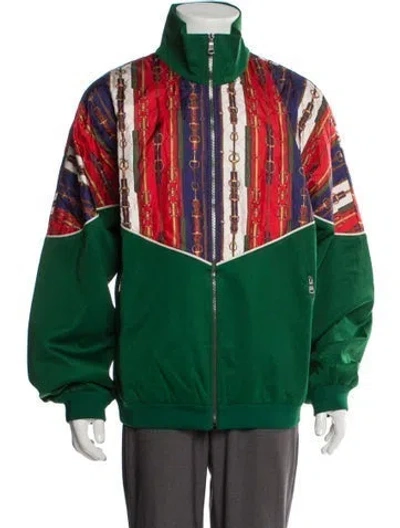 Pre-owned Gucci 2019 Horsebit Accent Jacket W/ Tags In Green