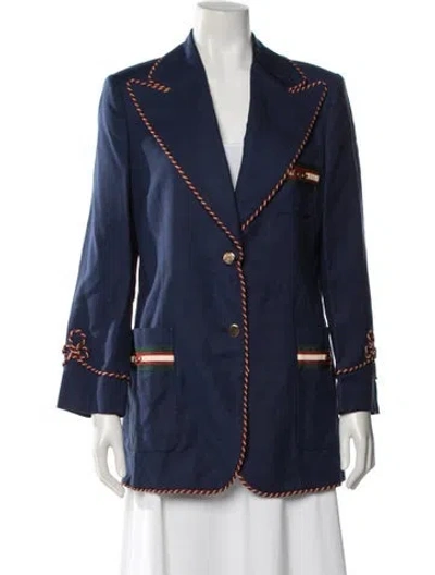 Pre-owned Gucci 2019 Jacket W/ Tags In Blue