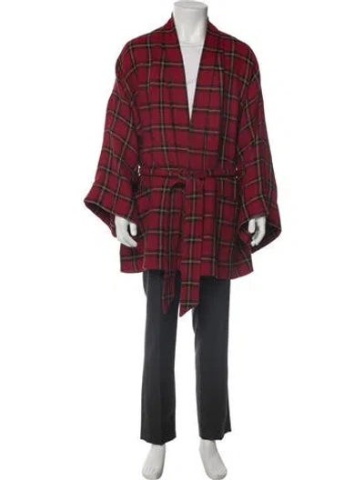 Pre-owned Gucci 2019 Linen Robe In Red
