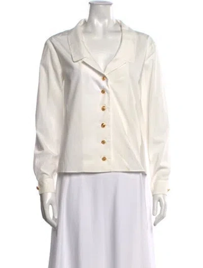 Pre-owned Gucci 2019 Long Sleeve Blouse In Neutral