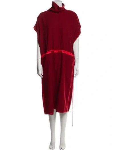 Pre-owned Gucci 2019 Midi Length Dress In Red