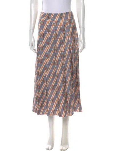 Pre-owned Gucci 2019 Midi Length Skirt In Blue