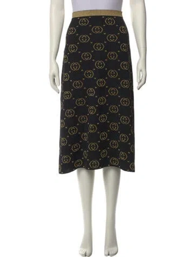 Pre-owned Gucci 2019 Midi Length Skirt In Multi