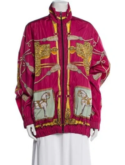 Pre-owned Gucci 2019 Nylon Jacket In Pink