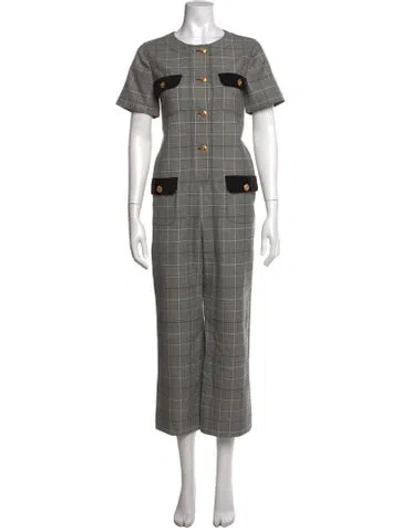 Pre-owned Gucci 2019 Plaid Print Jumpsuit In Multi