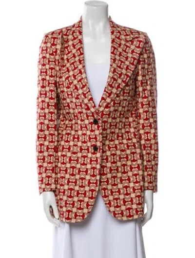 Pre-owned Gucci 2019 Printed Blazer In Neutral