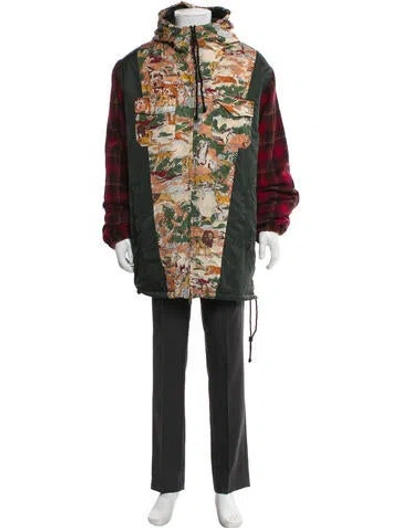 Pre-owned Gucci 2019 Printed Parka In Green
