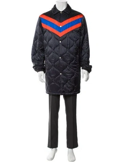 Pre-owned Gucci 2019 Quilted Parka W/ Tags In Blue