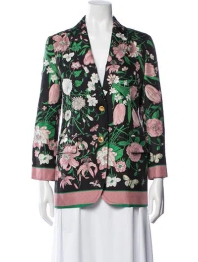 Pre-owned Gucci 2019 Silk Blazer In Multi