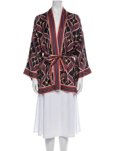 Pre-owned Gucci 2019 Silk Robe In Red