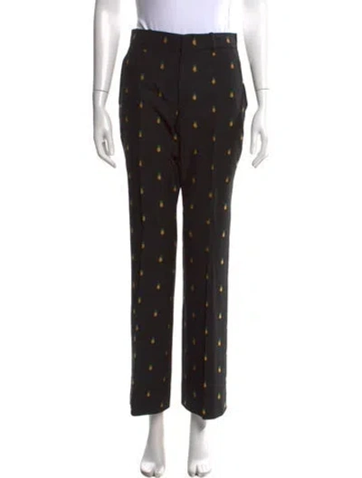 Pre-owned Gucci 2019 Straight Leg Pants In Black