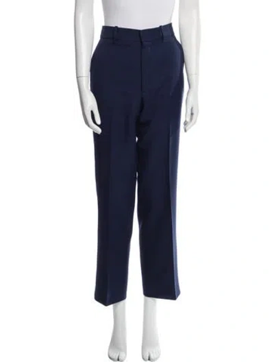 Pre-owned Gucci 2019 Straight Leg Pants In Blue