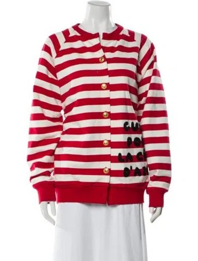 Pre-owned Gucci 2019 Striped Jacket In Red
