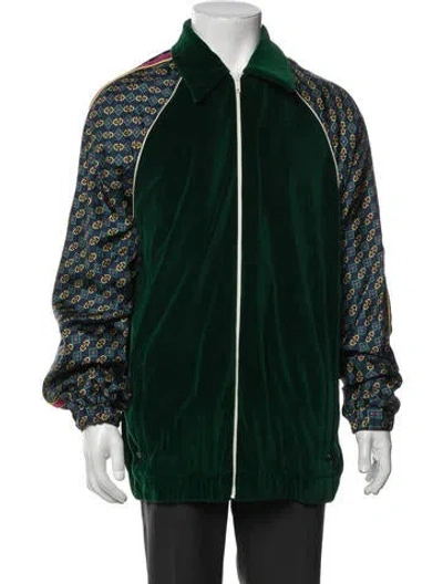 Pre-owned Gucci 2019 Web Accent Bomber Jacket W/ Tags In Green