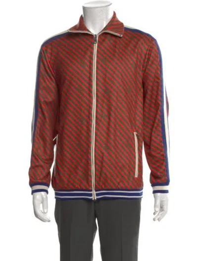 Pre-owned Gucci 2019 Web Accent Windbreaker In Multi