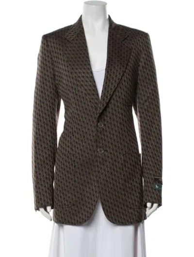 Pre-owned Gucci 2019 Wool Blazer In Brown