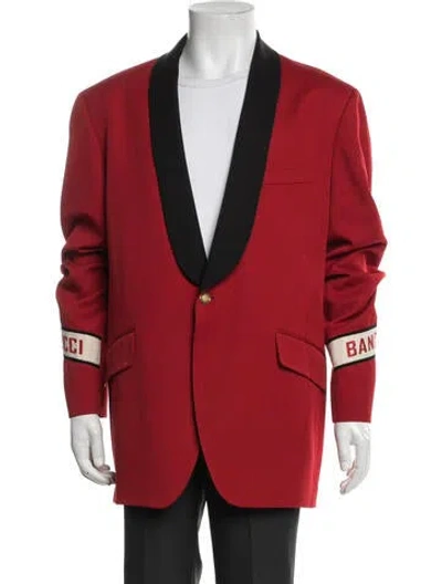 Pre-owned Gucci 2019 Wool Blazer In Red
