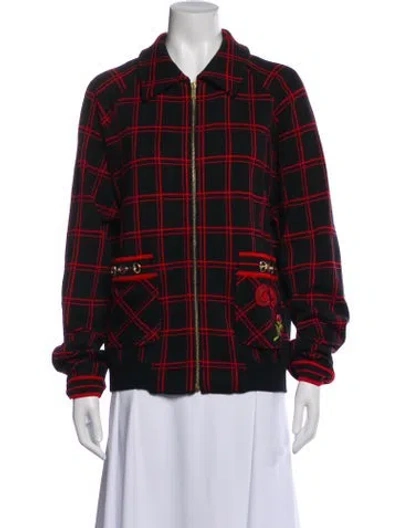 Pre-owned Gucci 2019 Wool Bomber Jacket In Black