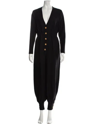 Pre-owned Gucci 2019 Wool Jumpsuit In Black