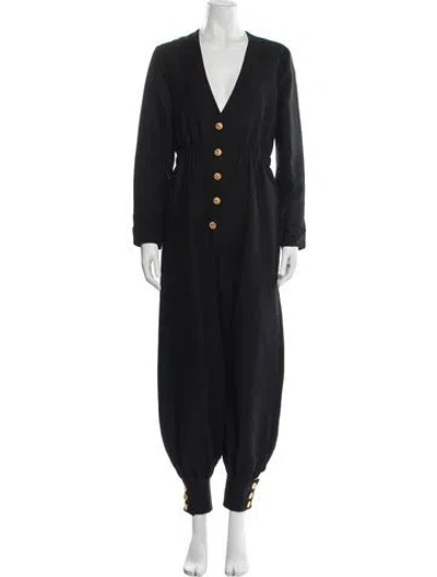 Pre-owned Gucci 2019 Wool Jumpsuit In Black