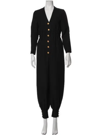 Pre-owned Gucci 2019 Wool Jumpsuit In Black