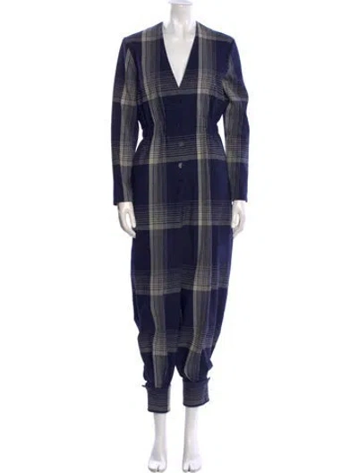 Pre-owned Gucci 2019 Wool Jumpsuit In Blue