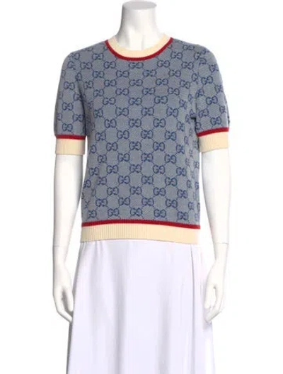 Pre-owned Gucci 2019 Wool Sweater In Blue