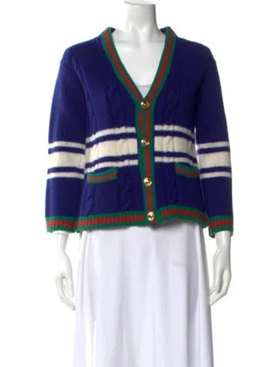 Pre-owned Gucci 2019 Wool Sweater In Blue