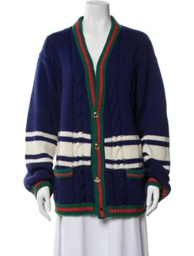 Pre-owned Gucci 2019 Wool Sweater In Blue